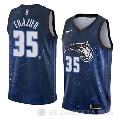 Camiseta Melvin Frazier #35 Orlando Magic Ciudad 2018 Azul - Haga un click en la imagen para cerrar